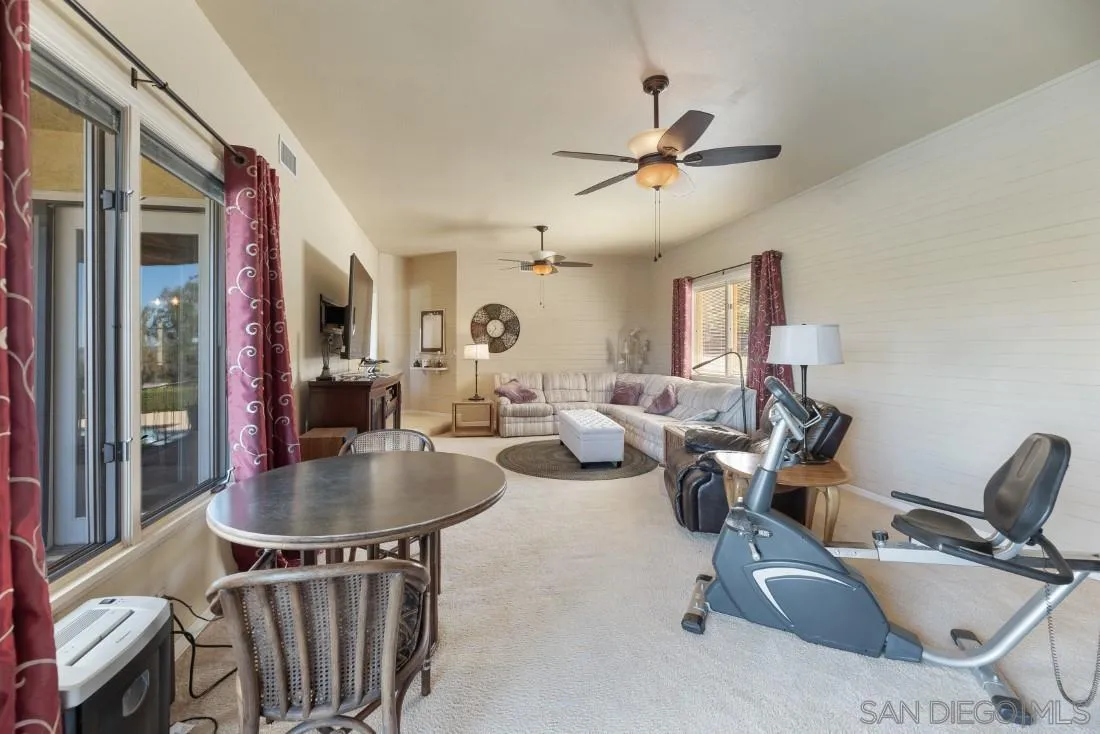 15938 Overview Road Poway, CA 92064 - Photo 61 of 72 a living room with furniture and a potted plant