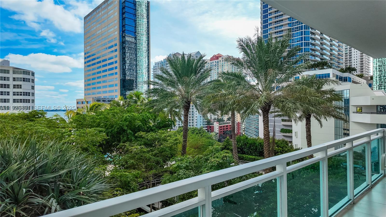 951 Brickell Avenue, Unit 1206 Miami, FL 33131 - Photo 5 of 12 a view of a balcony with plants