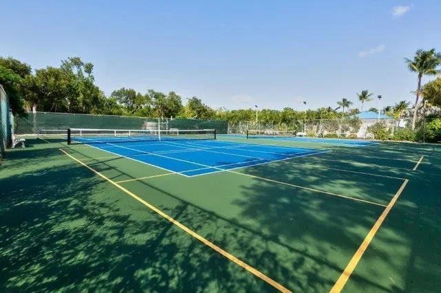 a view of tennis court