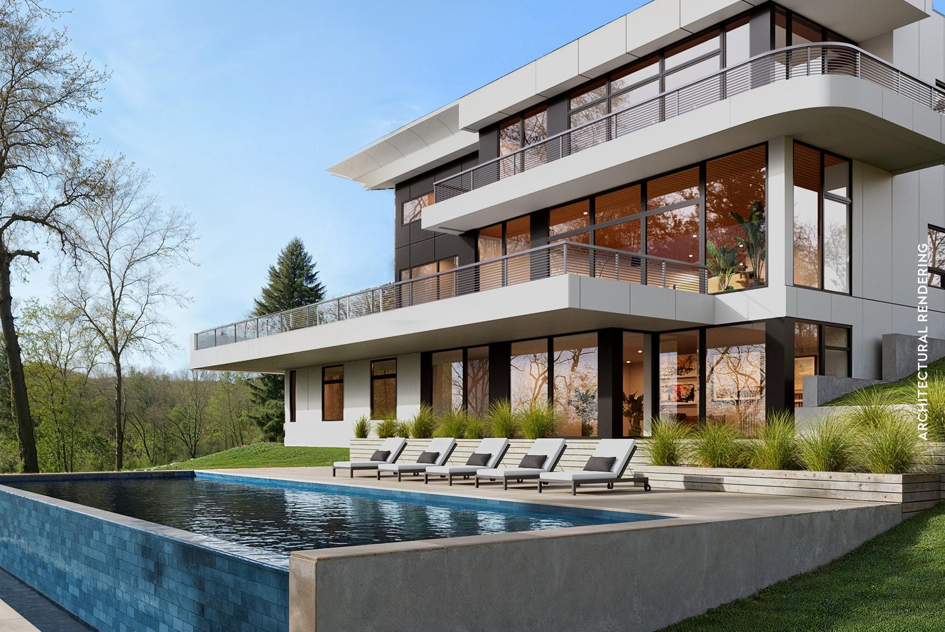 41 Stillwater Road St. James, NY 11780 - Photo 10 of 15 Rear view of house featuring a patio area and an outdoor pool