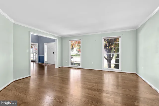 an empty room with window