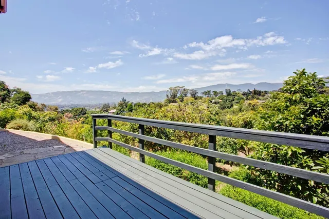 a view of city from a balcony