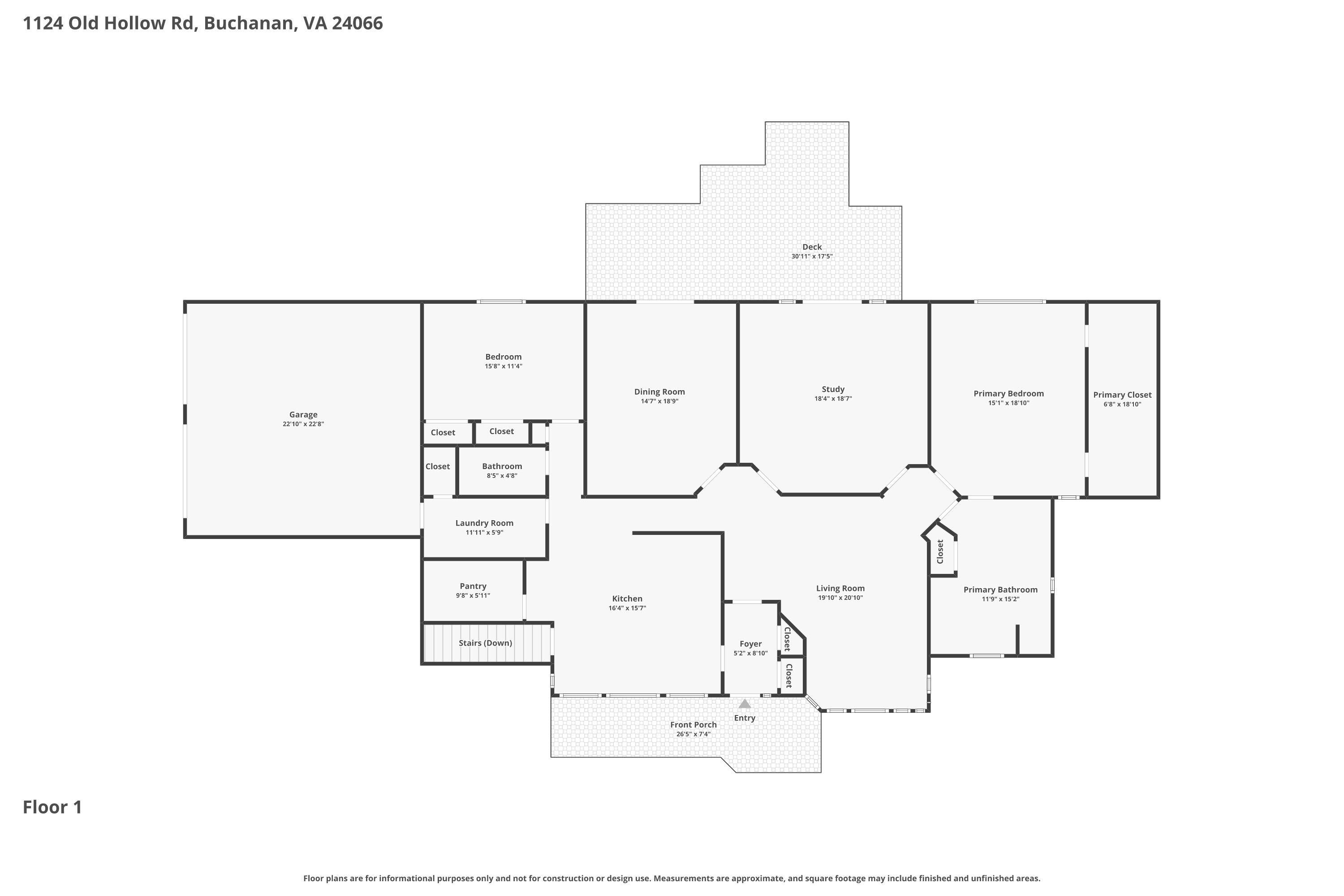 1124 Old Hollow Road Buchanan, VA 24066 - Photo 29 of 73 01-Floor-1
