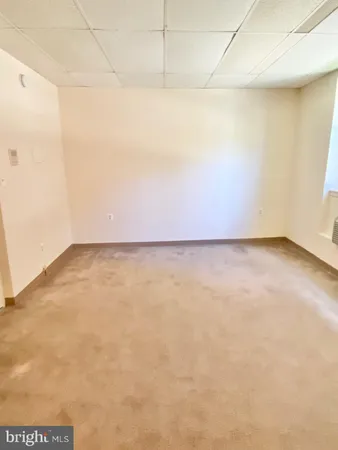 a view of a bathtub in a bathroom
