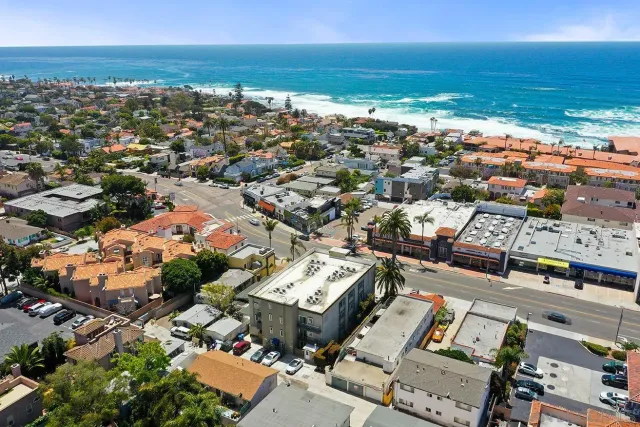a view of city and ocean