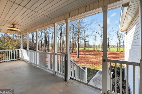 a view of a porch