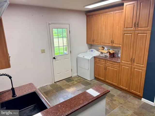 a view of a bathroom with a shower
