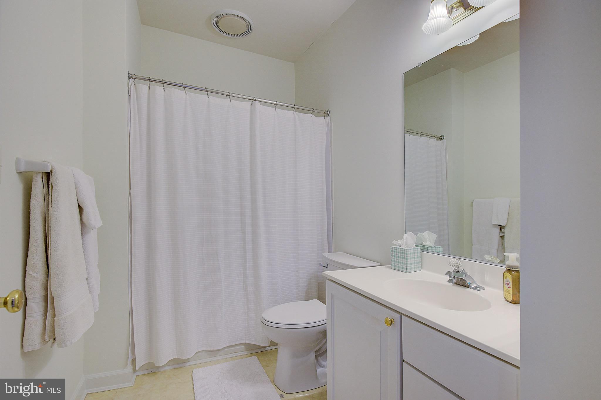 316 Colony Point Place Edgewater, MD 21037 - Photo 30 of 37 a bathroom with a sink a toilet and shower curtain