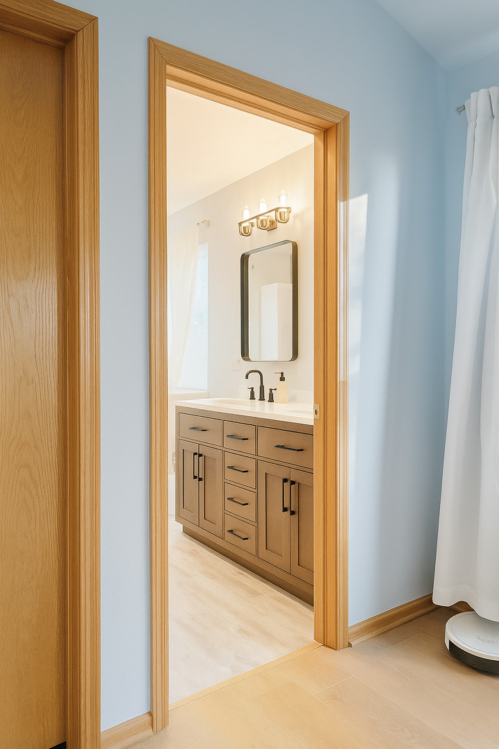 246 West Winding Trail Circle Round Lake, IL 60073 - Photo 20 of 26 a spacious bathroom with a double vanity sink and a mirror