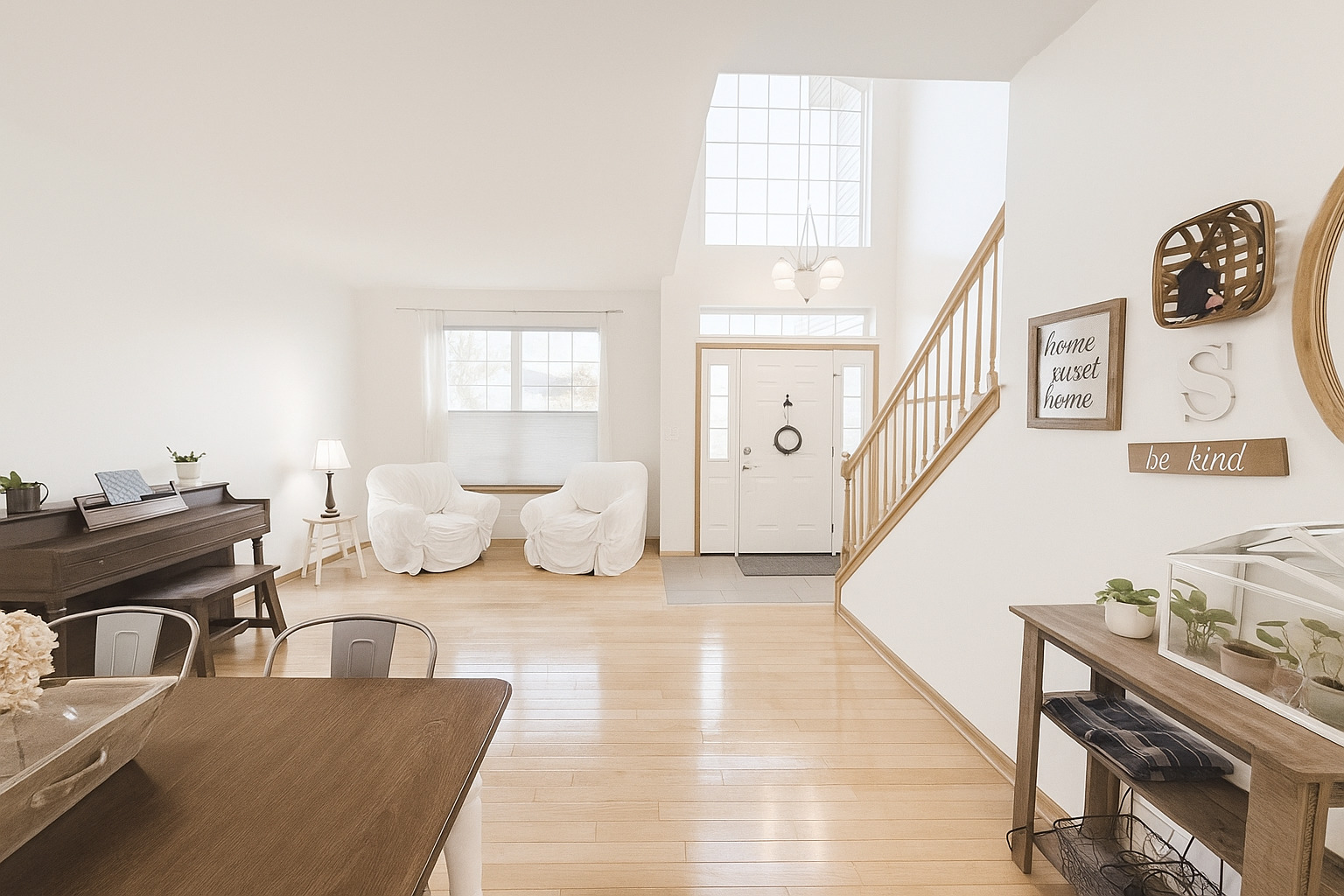 246 West Winding Trail Circle Round Lake, IL 60073 - Photo 3 of 26 a living room with furniture and a table