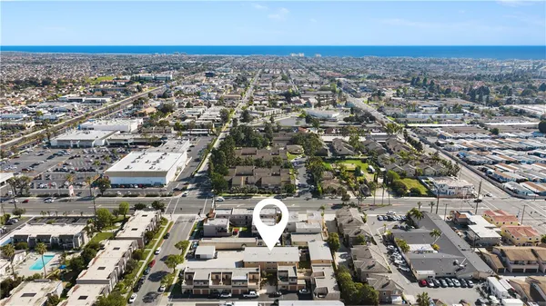 an aerial view of multiple house
