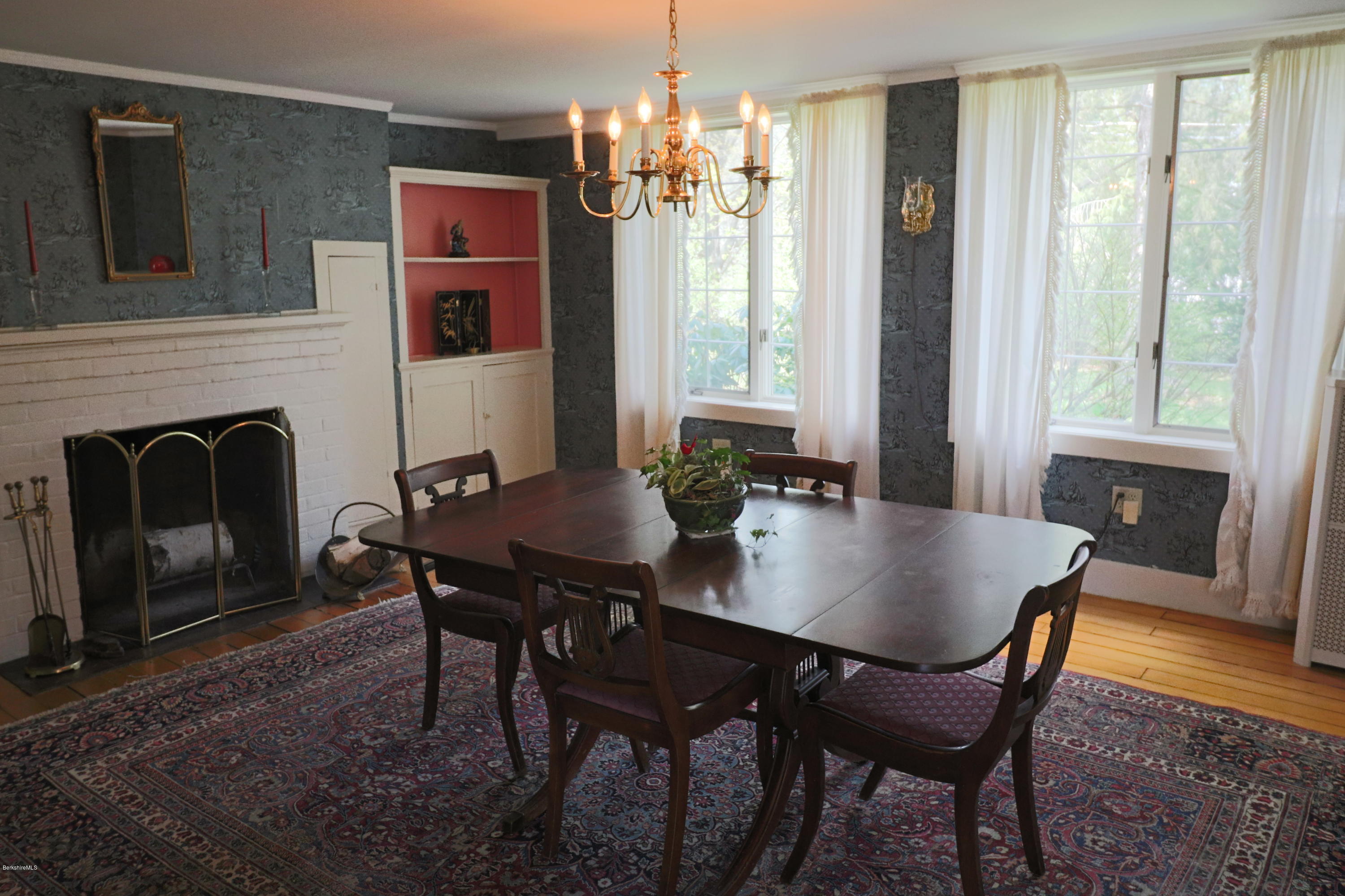 22 Summit Road Richmond, MA 01254 - Photo 20 of 52 a view of a dining room with furniture window and outside view