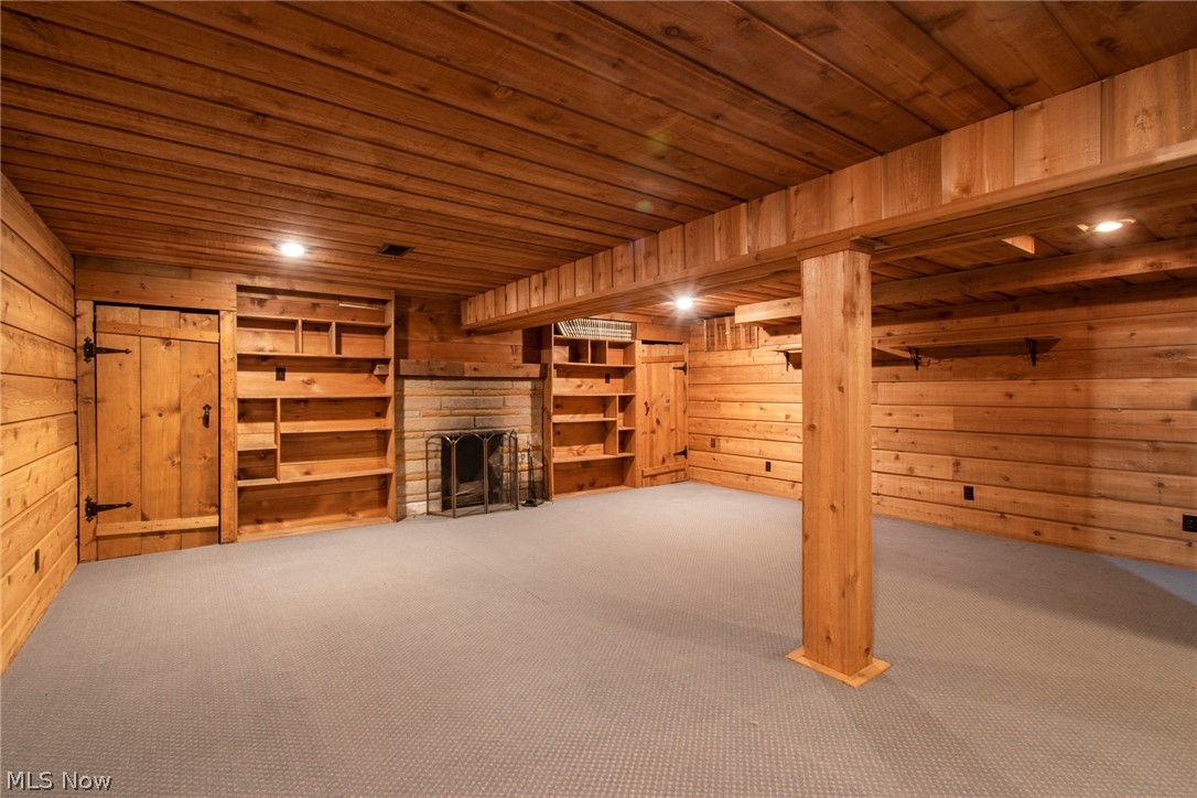 16271 Irish Ridge Road East Liverpool, OH 43920 - Photo 20 of 34 Family room with natural wood and fireplace