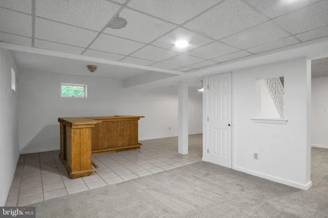 a view of a big yard with large trees