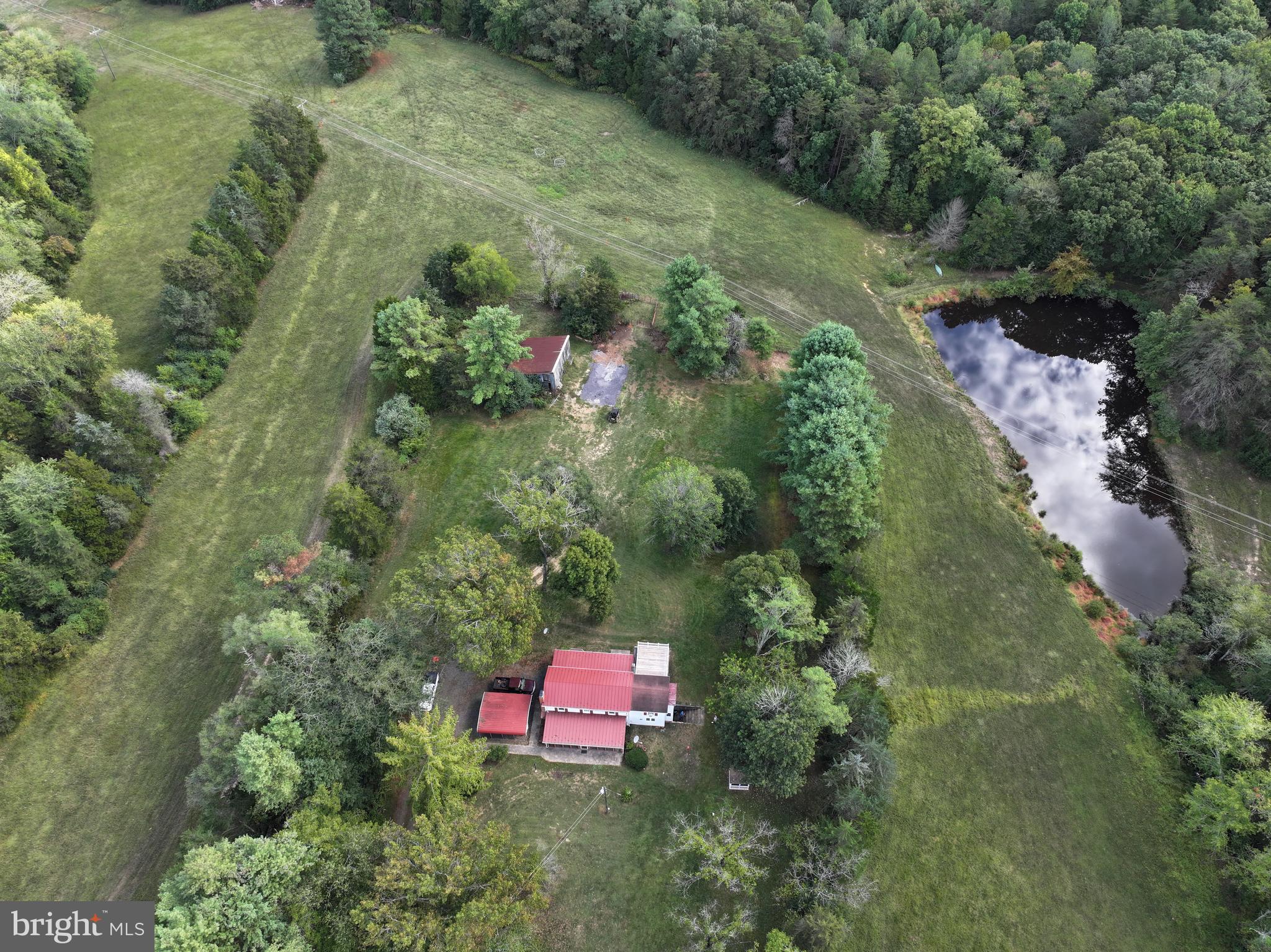 31934 Indiantown Road Locust Grove, VA 22508 - Photo 53 of 60 Overhead view of Home & Pond