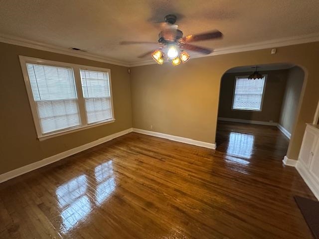 842 South Graham Street Memphis, TN 38111 - Photo 2 of 14 a view of empty room with wooden floor and fan