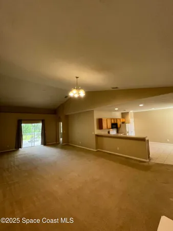 a view of an empty room