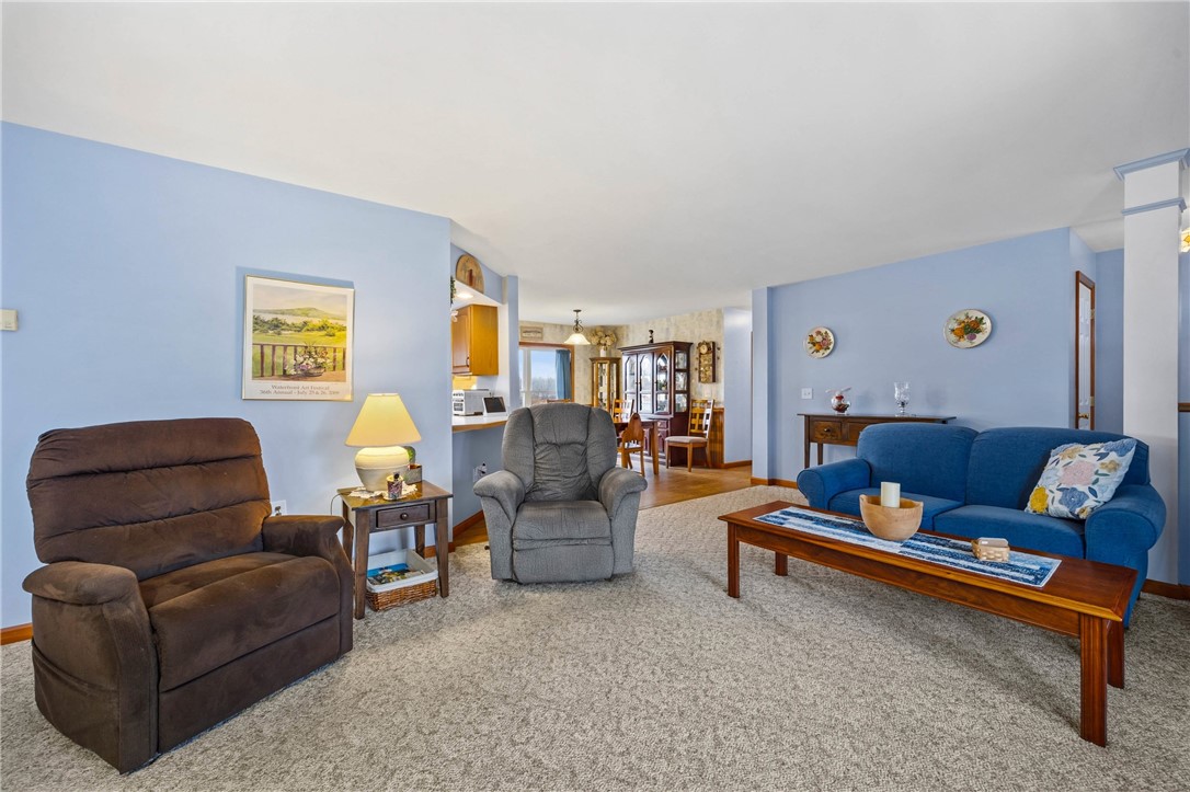 3118 Lake To Lake Road Gorham, NY 14561 - Photo 4 of 41 Spacious living room with easy access to dining an