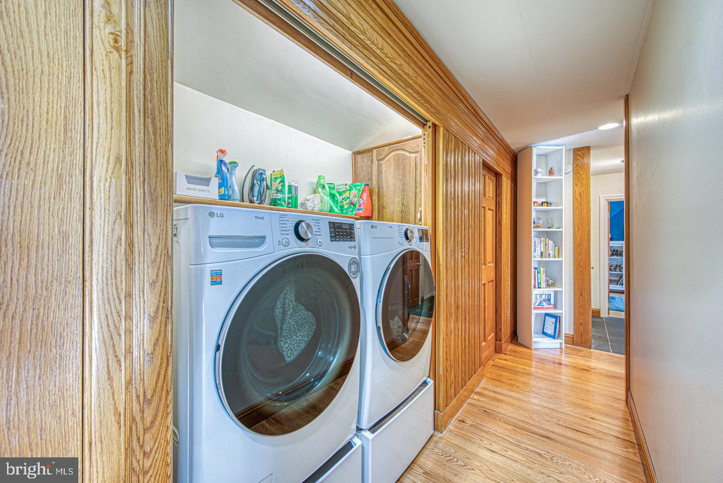 470 Farnum Road Media, PA 19063 - Photo 52 of 66 a view of a hallway with washer and dryer