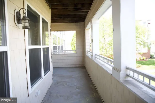 a view of hallway with stairs