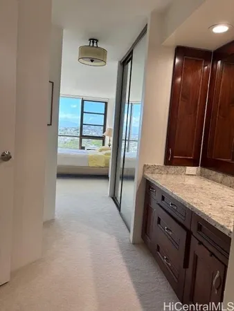 a bathroom with a shower and a toilet