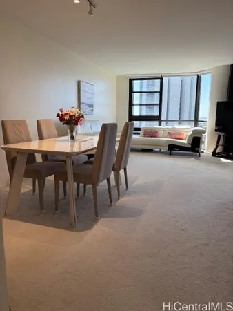 a workspace with furniture and window