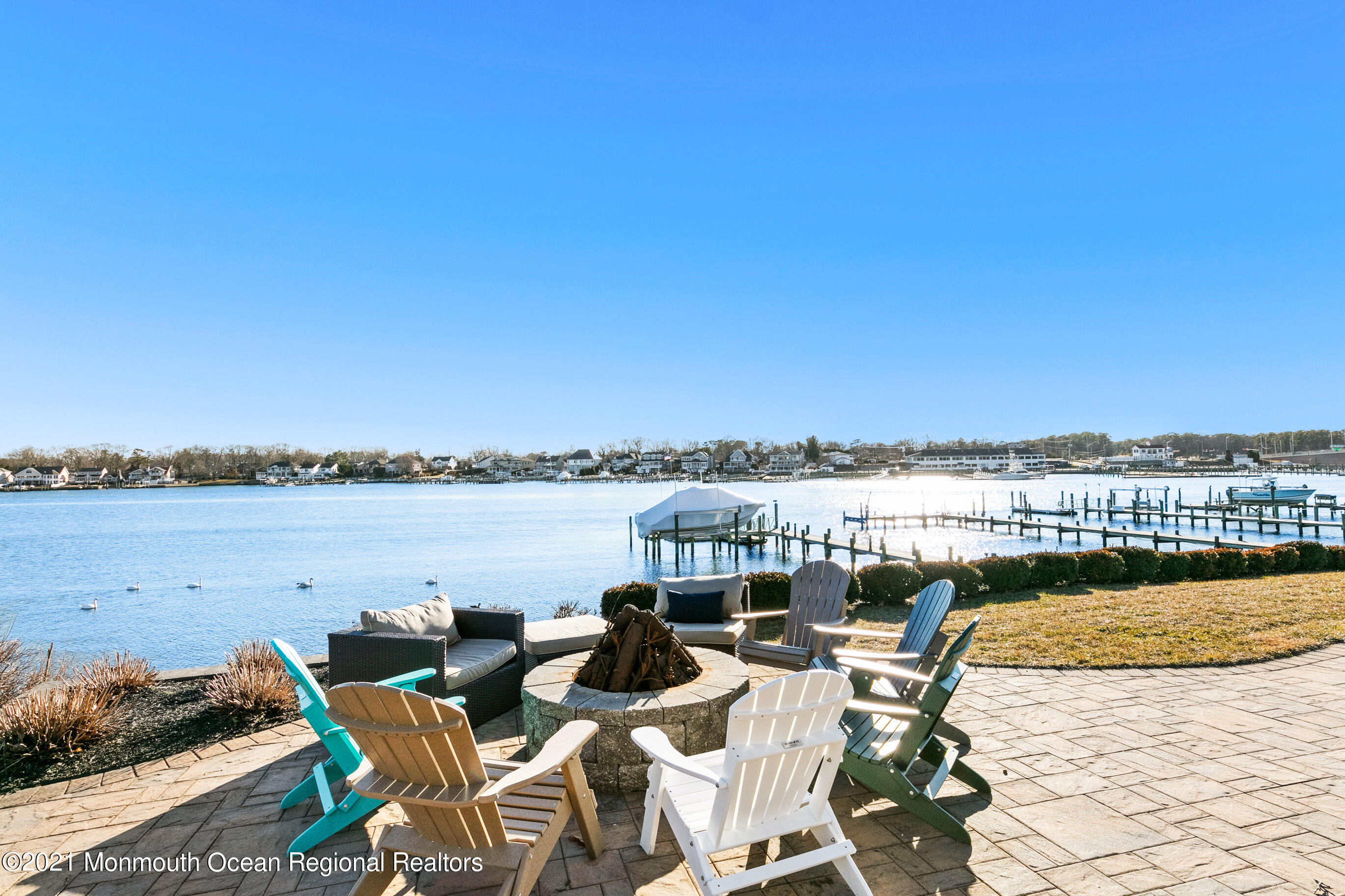 1114 Shore Drive Brielle, NJ 08730 - Photo 105 of 112 Gas Fire Pit on the River