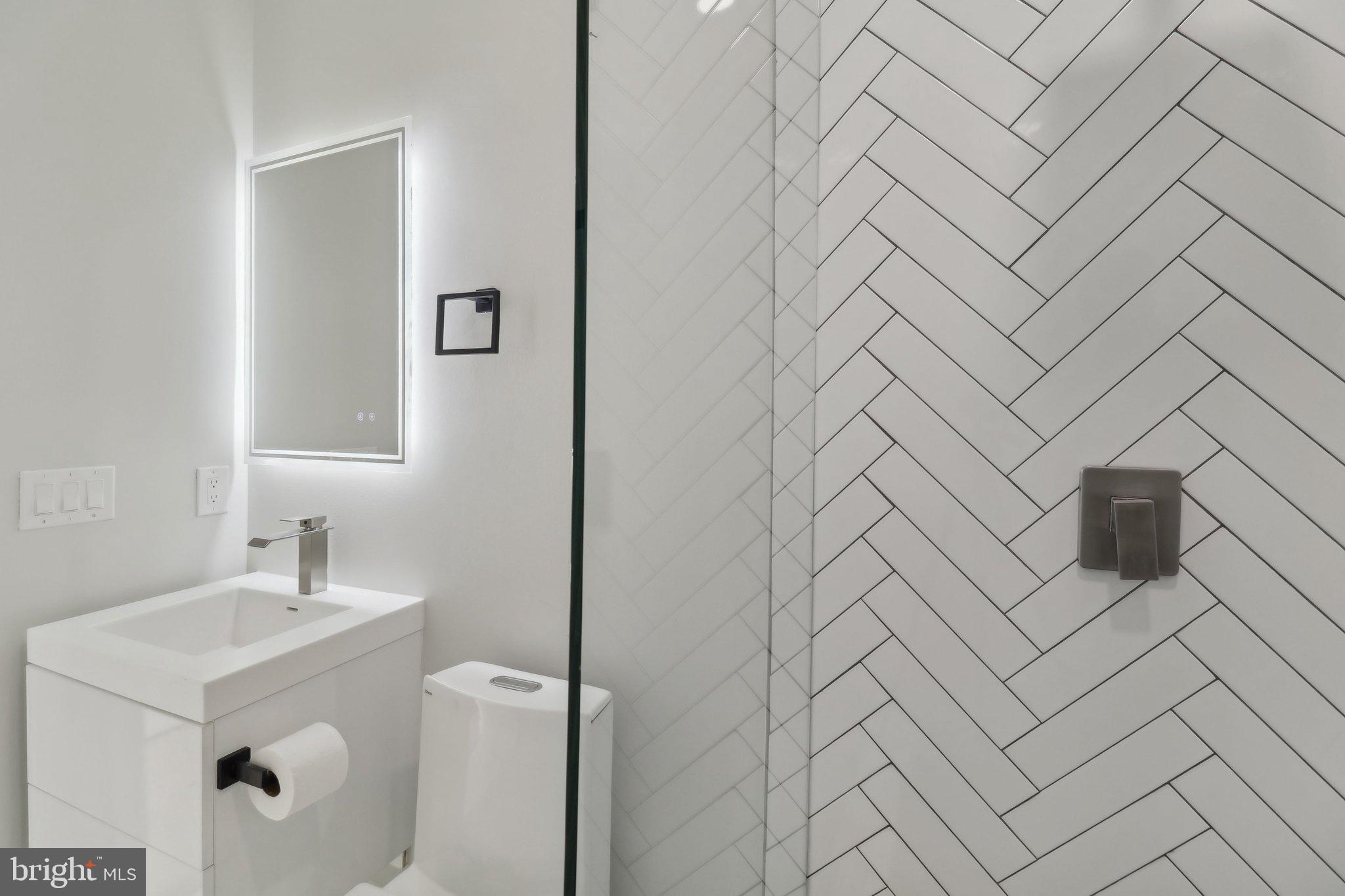 2213 M Street Northeast, Unit 4 Washington, DC 20002 - Photo 22 of 39 a bathroom with a sink and vanity