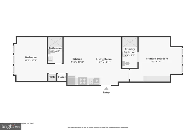 $2,200 | 2213 M Street Northeast, Unit 4, Washington, DC 20002