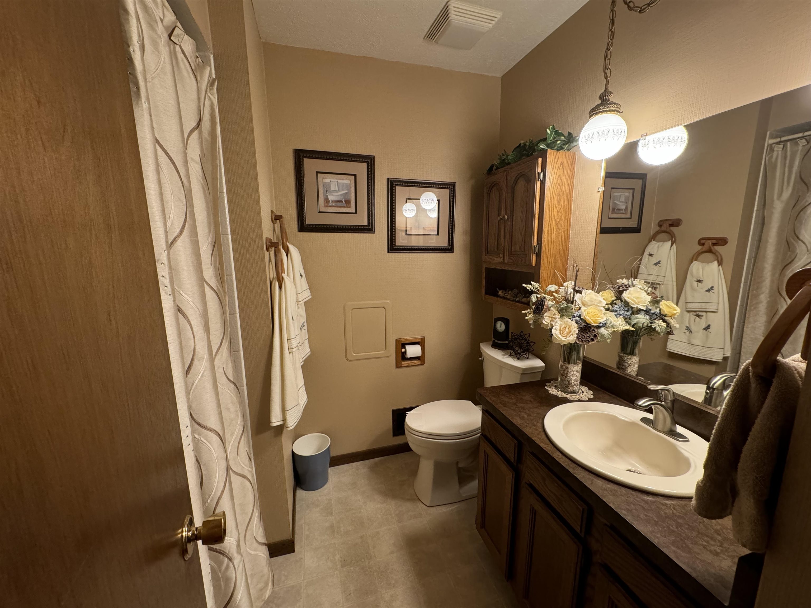 12255 Rae Ann Road Roscoe, IL 61073 - Photo 27 of 37 a bathroom with a sink vanity mirror and toilet