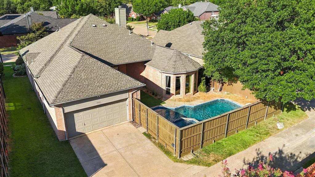 1447 Falls Road Coppell, TX 75019 - Photo 37 of 39 Aerial View. 2018 Roof Replacement & Gutters