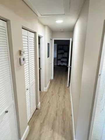 wooden floor in a gallery