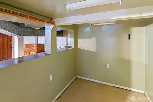 a view of storage and utility room