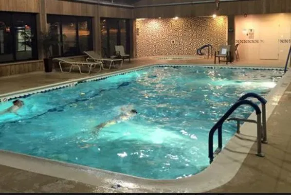 view of a city with lots of trees