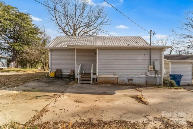 a view of a house with a patio