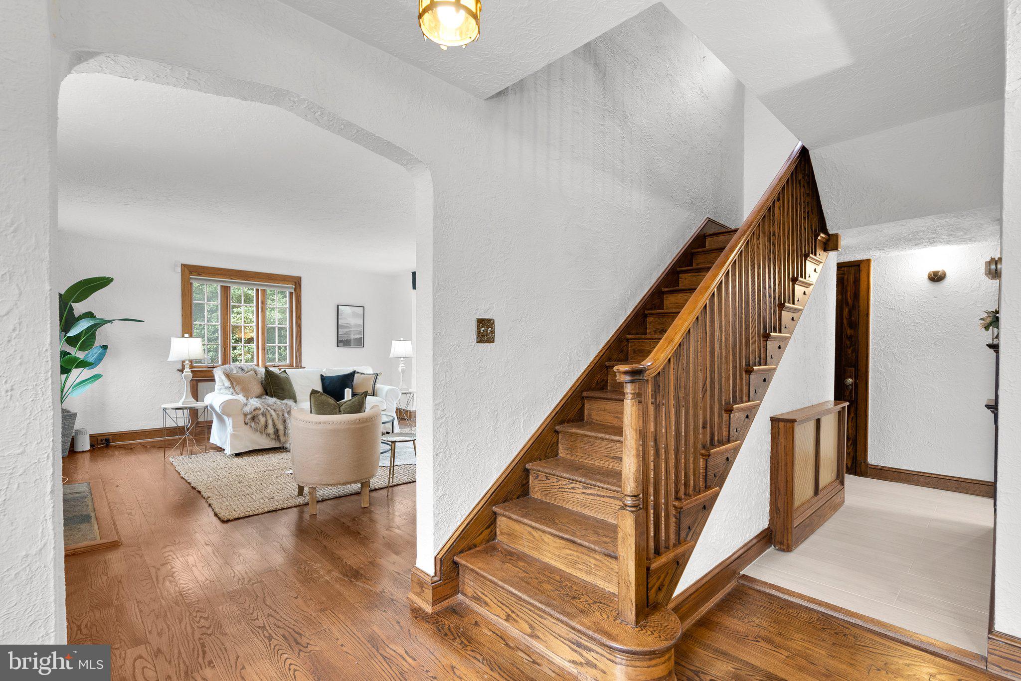9218 Colesville Road Silver Spring, MD 20910 - Photo 23 of 76 Handsome oak staircase