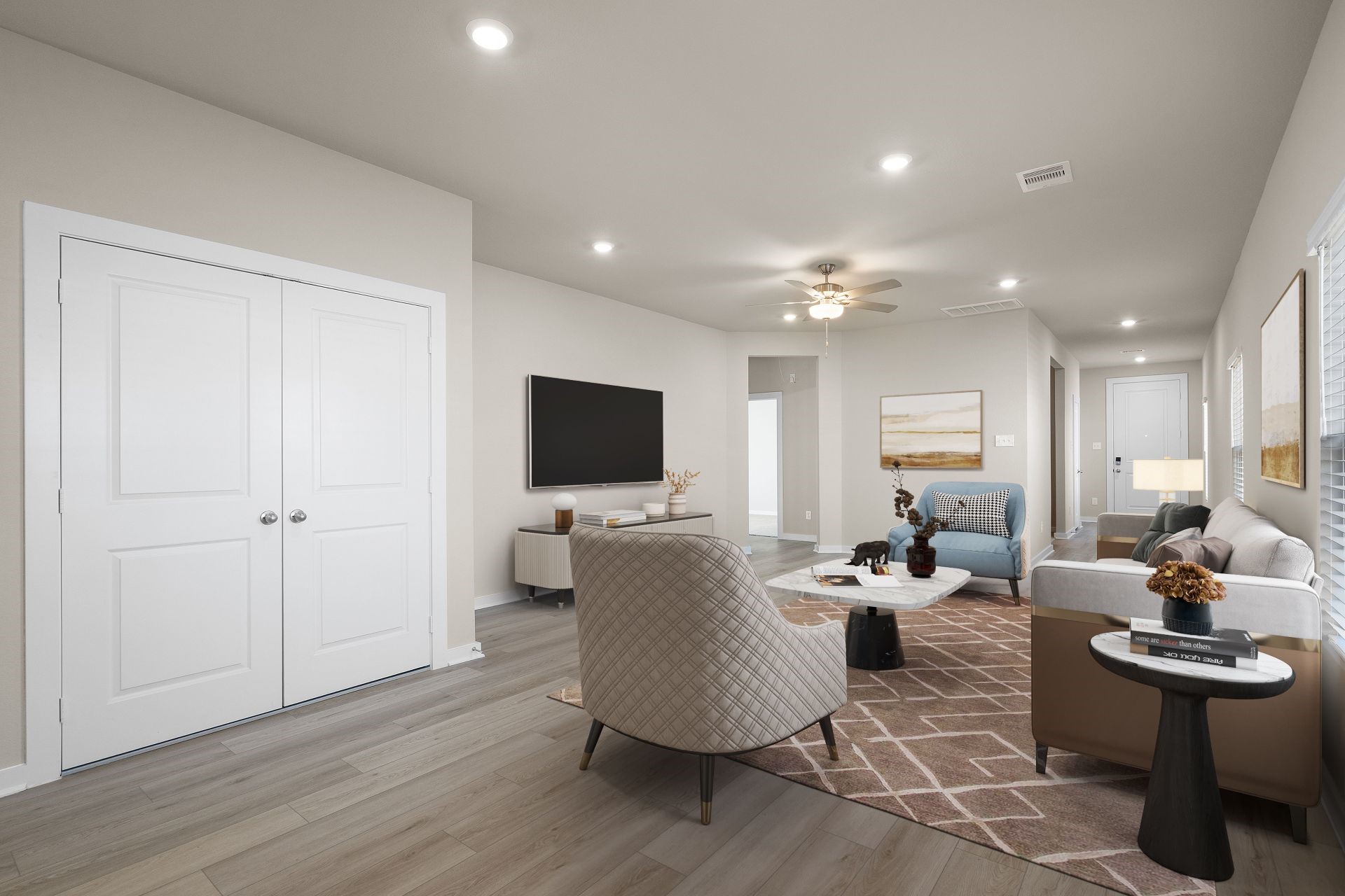 2802 Rockwood Drive Rosharon, TX 77583 - Photo 3 of 14 a living room with furniture and a flat screen tv