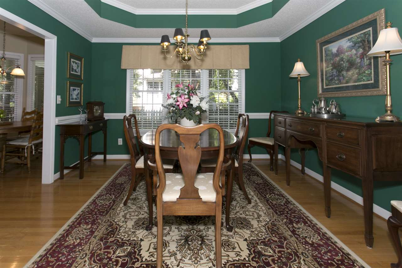 2013 Shadow Creek Drive Raleigh, NC 27604 - Photo 8 of 30 Formal Dining Rm w/ Tray Ceiling & Chair Rail and Crown Molding!