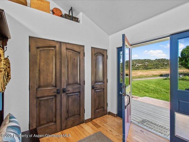 a view of front door