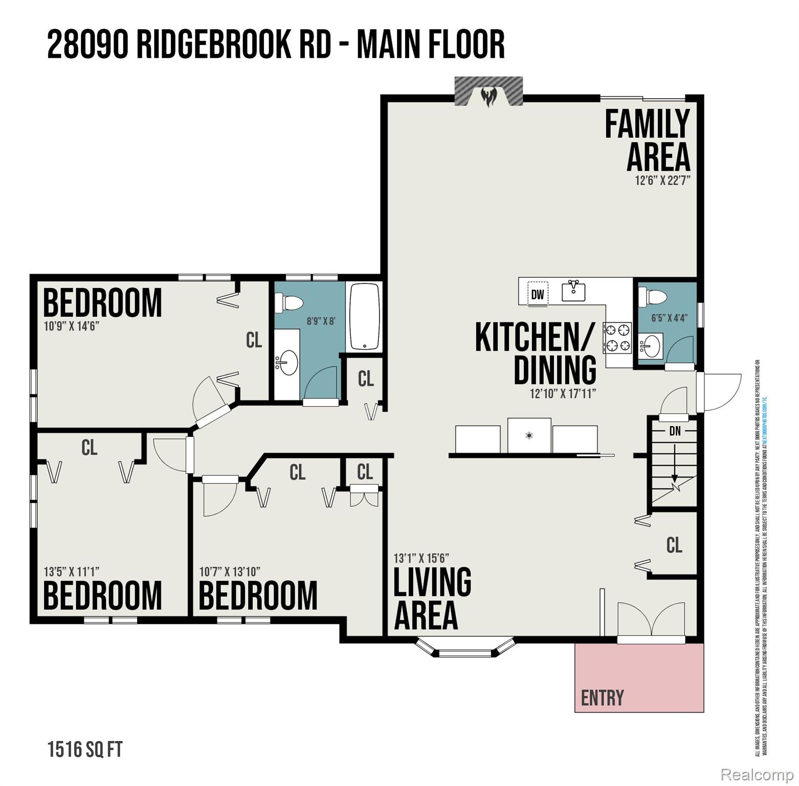 28090 Ridgebrook Road Farmington, MI 48334 - Photo 29 of 30 Entry Level Floor Plan