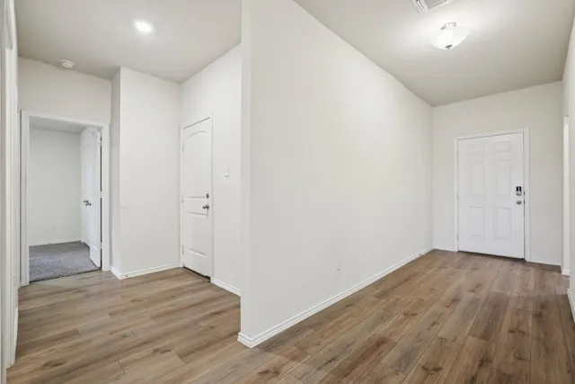 wooden floor in an empty room