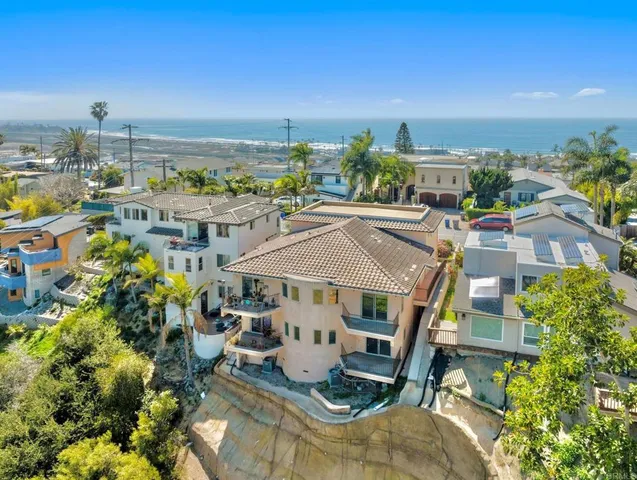 a view of an ocean and beach