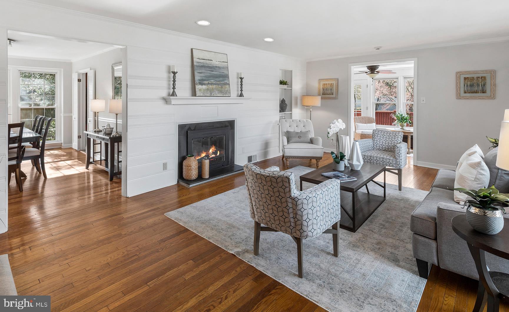 Entry into the family room.