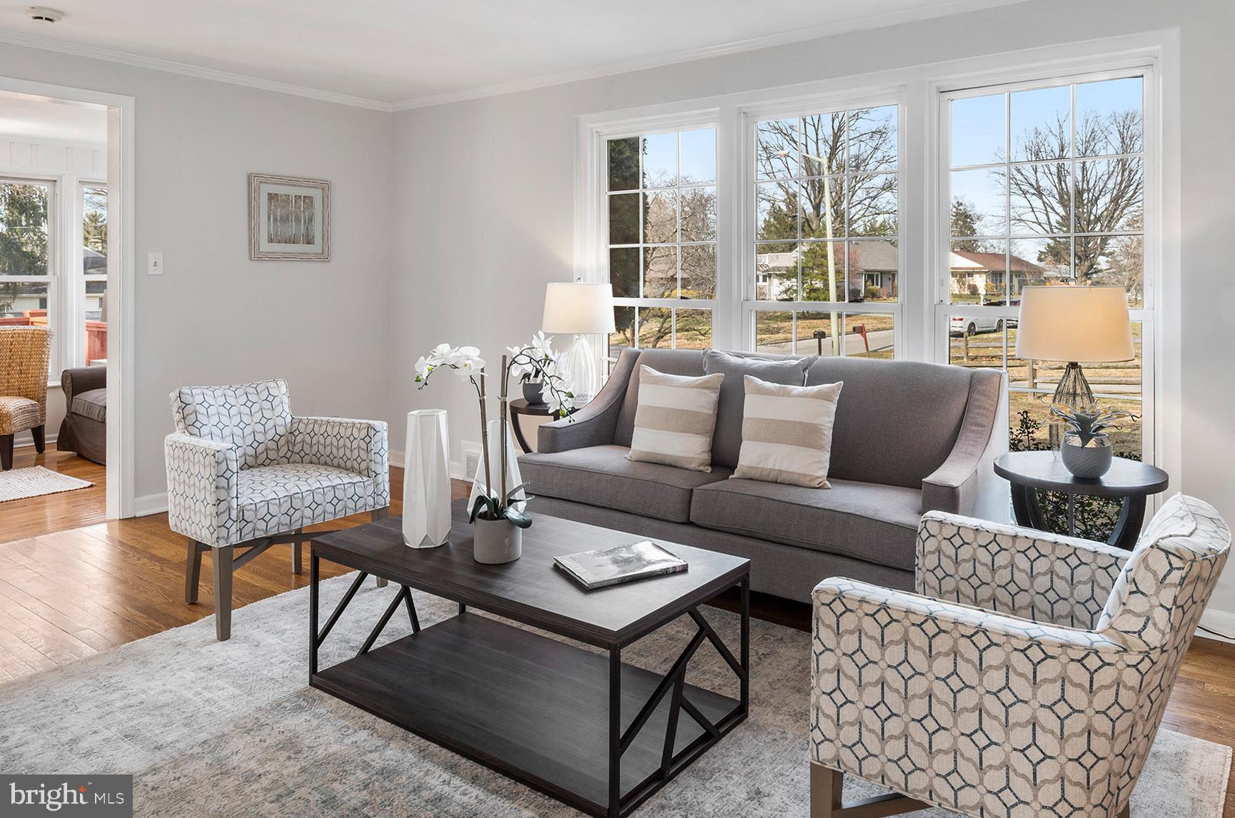 717 Woodfield Road Villanova, PA 19085 - Photo 4 of 32 Large bay window in family room
