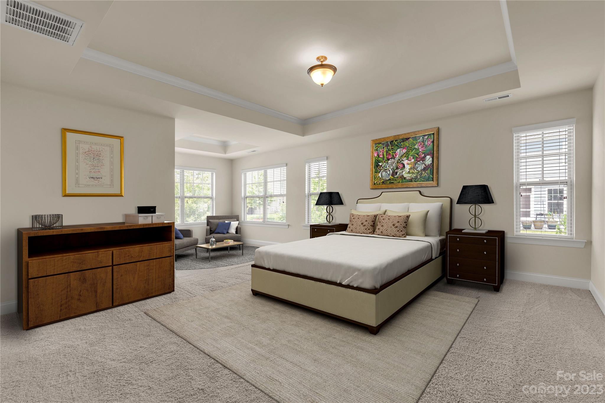 879 Pecan Tree Lane Fort Mill, SC 29715 - Photo 24 of 41 a spacious bedroom with a bed and window