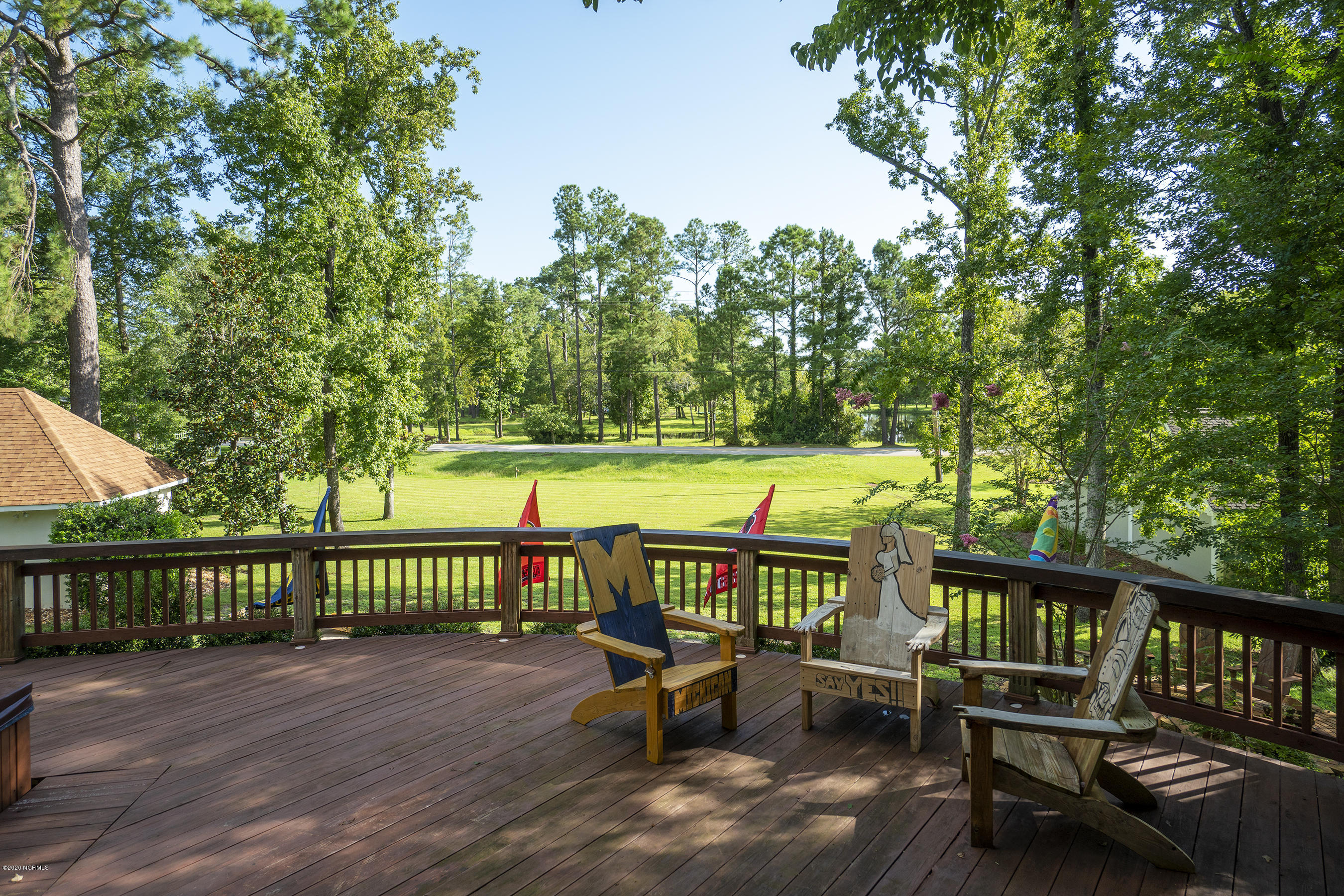 202 Castle Ridge Road New Bern, NC 28562 - Photo 4 of 72 Back Deck over looking an Expansive Yard