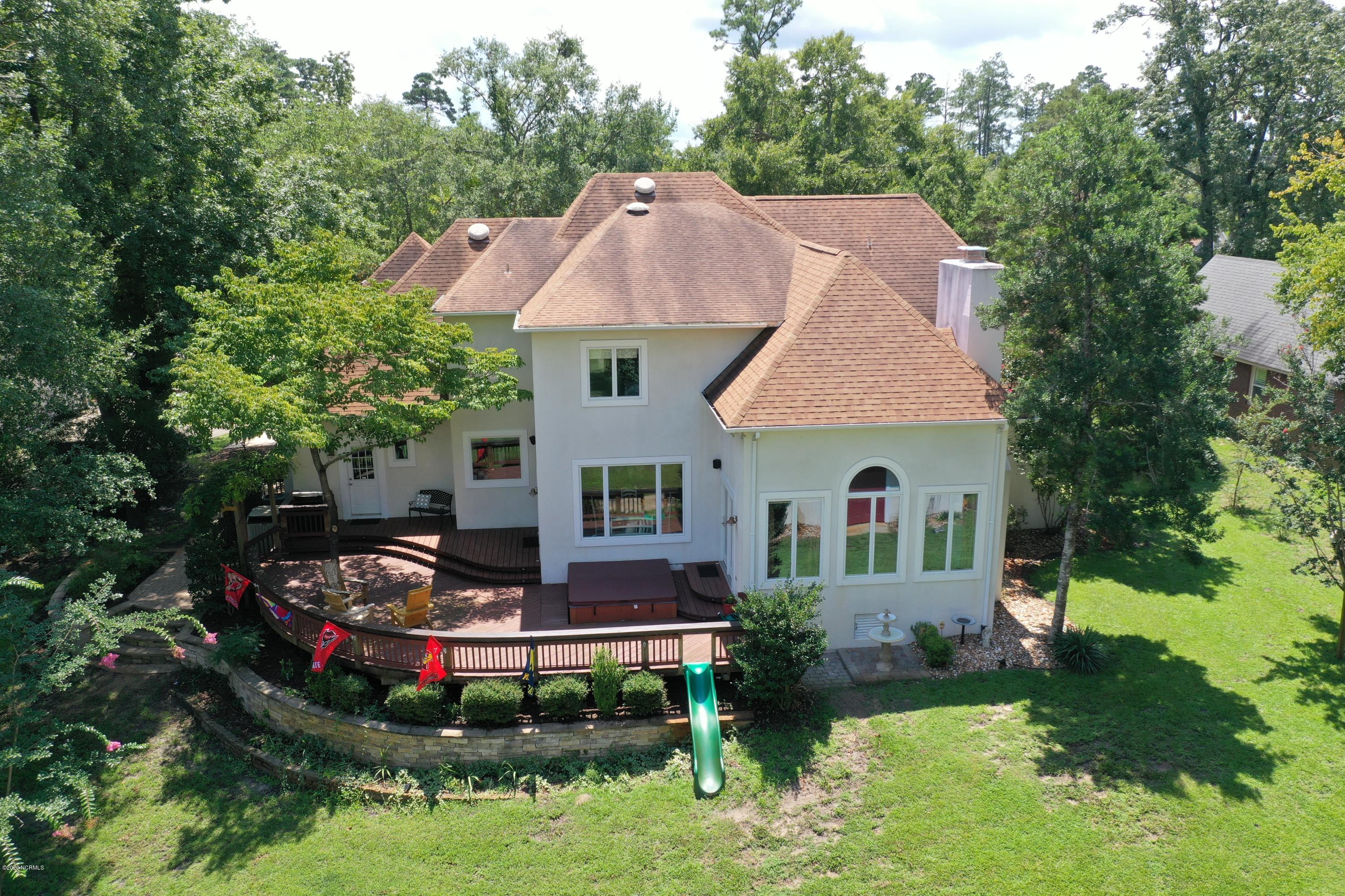 202 Castle Ridge Road New Bern, NC 28562 - Photo 65 of 72 Drone View Back of House