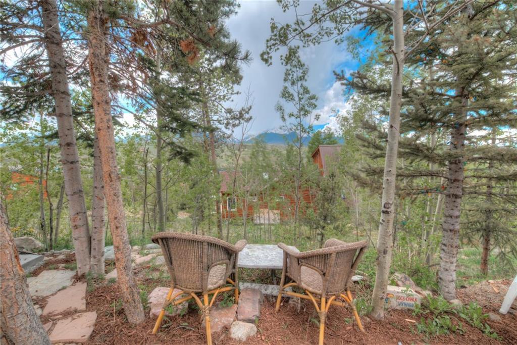 217 G Road Silverthorne, CO 80498 - Photo 22 of 24 a patio with table and chairs and potted plants
