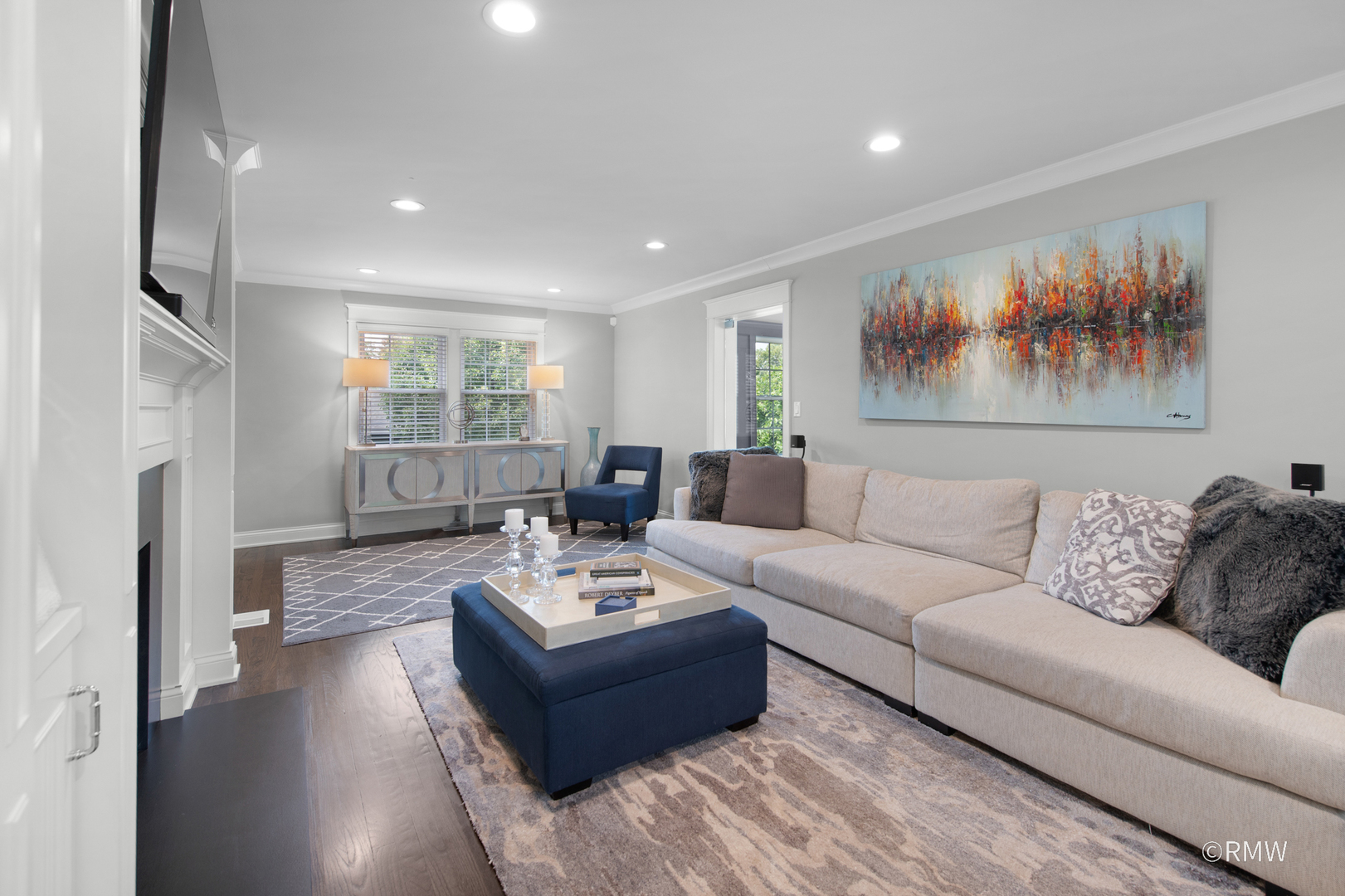 430 North Maple Street Itasca, IL 60143 - Photo 7 of 43 a living room with furniture and a fireplace