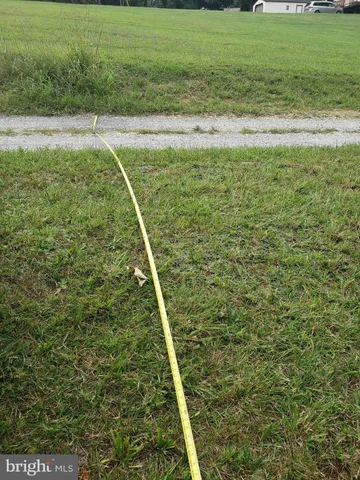 a view of a field with an ocean